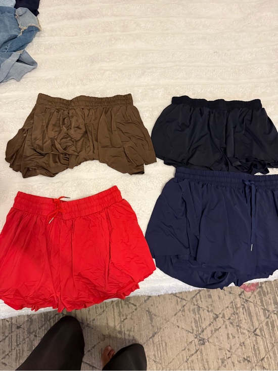 Source Unknown Pants - Source Unknown Women’s Athletic Shorts - Red, Brown, Navy, Black